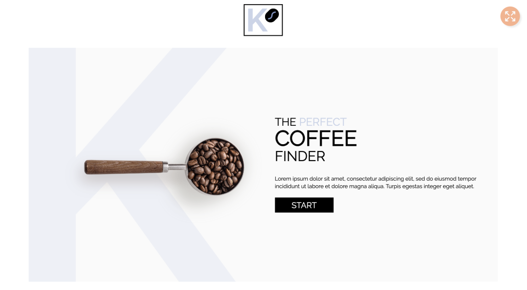 One Page Guided Selling
